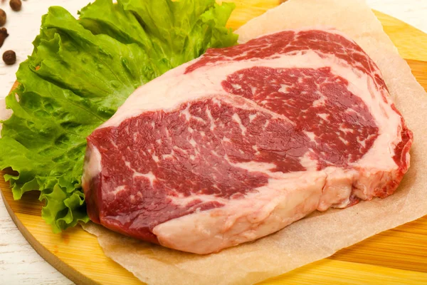 Bordaszem Nyers Steak Főzésre Kész — Stock Fotó