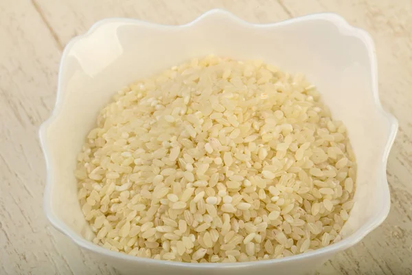 Haldy Syrovou Rýži Misce Připravené Vaření — Stock fotografie