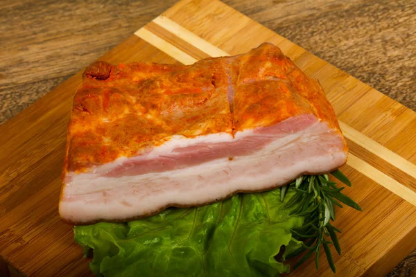 Poitrine Porc Aux Feuilles Salade Romarin — Photo