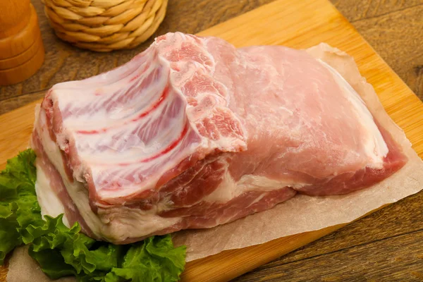 Raw Pork Meat Baking — Stock Photo, Image