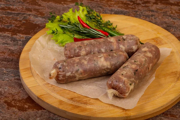 Raw Pork Sausages Grill — Stock Photo, Image