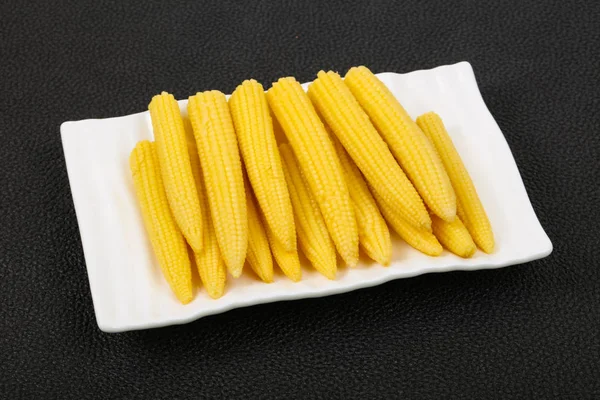 Pickled Baby Corn Bowl — Stock Photo, Image