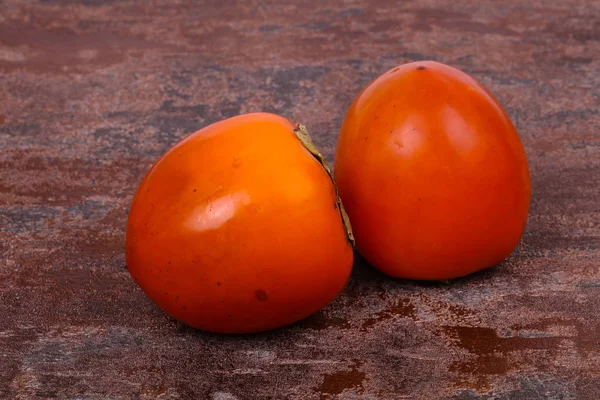 Süße Leckere Rioe Persimmon Frucht — Stockfoto