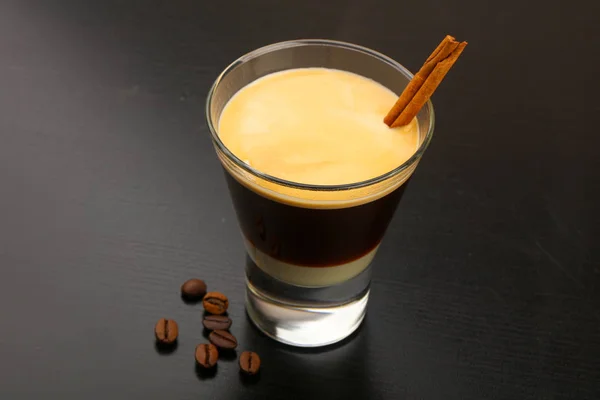 Café Espresso Con Leche Condensada — Foto de Stock