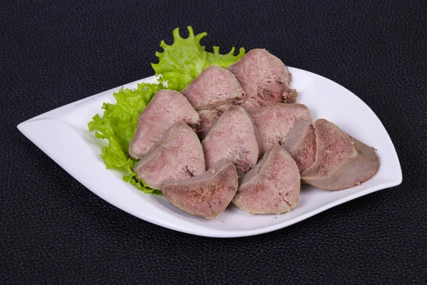 Gurmet Schweinezunge Snack Vorspeise — Stockfoto