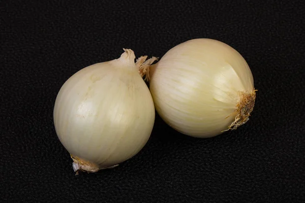Ripe white onion ower natural background