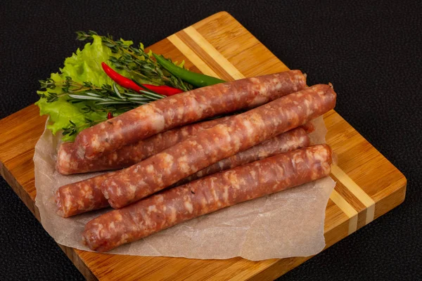 Raw Pork Sausages Grill — Stock Photo, Image