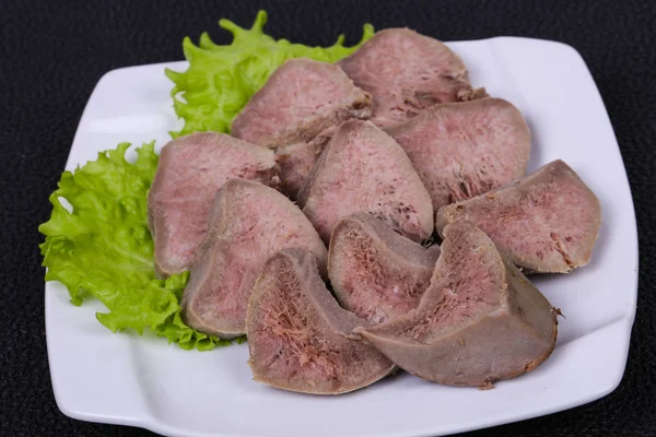 Gurmet Cerdo Lengua Bocadillo Aperitivo — Foto de Stock