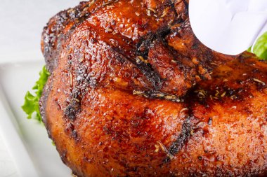 Pişmiş domuz bacak duvar kağıdı arka plan
