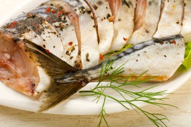 Füme Scomber duvar kağıdı arka plan