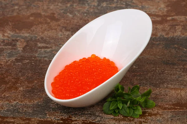 Caviar Rojo Lujo Tazón — Foto de Stock