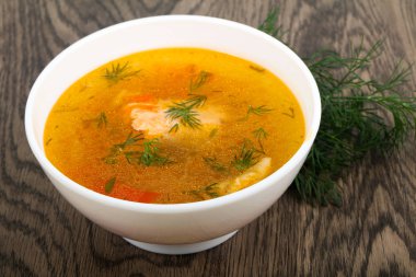 Somon Balık Çorbası duvar kağıdı arka plan