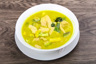 Yeşil köri tavuk ve patlıcan - Asya Mutfağı