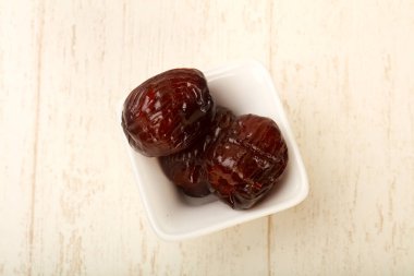 Kuru tarih meyve yığını