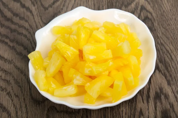 Canned Pineapple Bowl — Stock Photo, Image