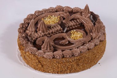 Kremalı lezzetli kek çikolatası.