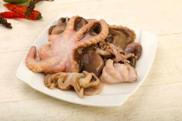 Ruwe Octopus Klaar Voor Het Koken — Stockfoto