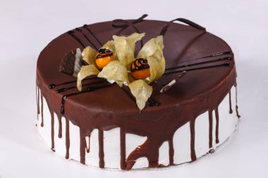 Kremalı lezzetli kek çikolatası.