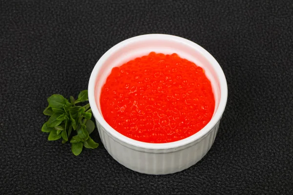 Caviar Rojo Lujo Tazón — Foto de Stock