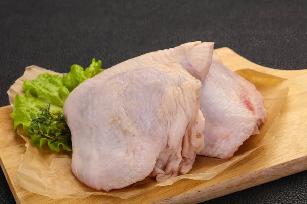 Fiocco Pollo Crudo Pronto Cottura — Foto Stock