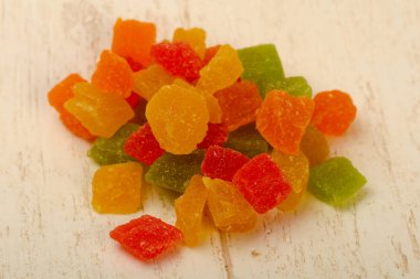 Kuru renkli ananas yakın çekim