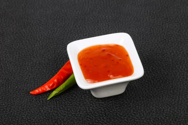 Sweet Spicy Chilli Sauce Bowl — Stock Photo, Image