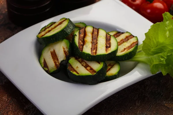 Vegan cuisine - grilled zucchini