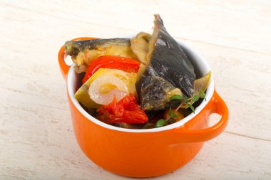 Buharda pişmiş sebzeler