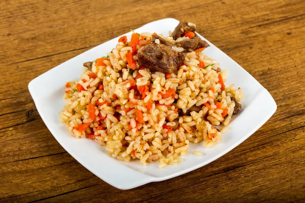 Arroz asiático - Plov — Foto de Stock