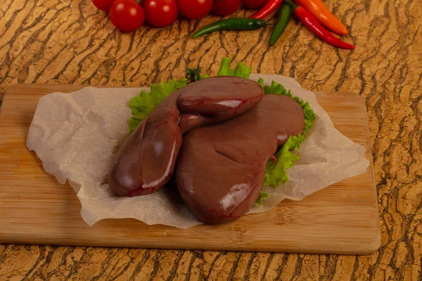 Raw pork kidneys — Stock Image Raw pork kidneys Royalty Free Stock Images