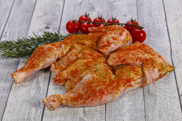 Raw tabaka chicken — Stock Image Raw tabaka chicken Stock Photo