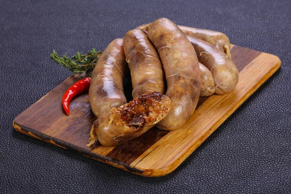 Raw chicken sausages — Stock Photo, Image