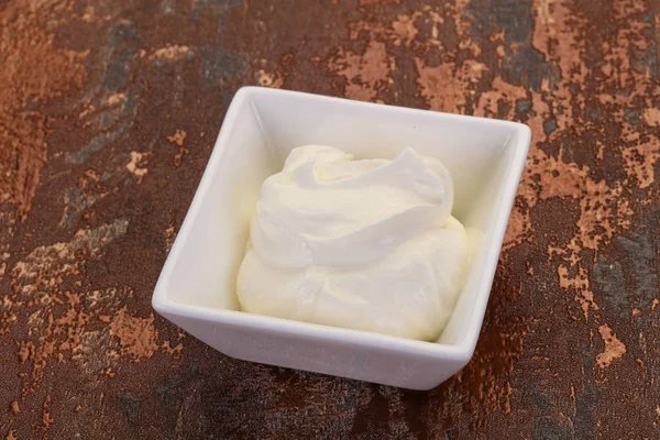 Dairy Product Sour Cream Bowl — Stock Photo, Image