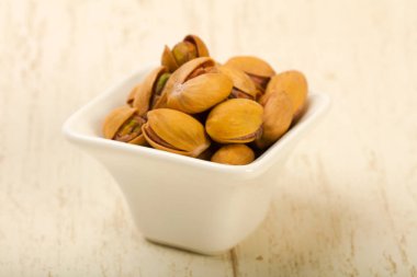 Fıstıklı yığın closeup görünümü