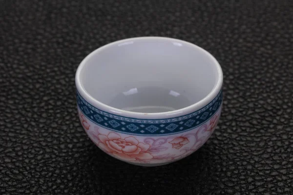 Пустой китайский чайный стакан — стоковое фото