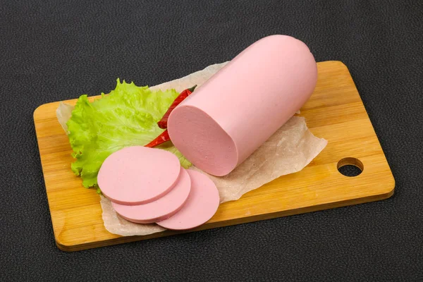 Sliced pork sausage — Stock Photo, Image