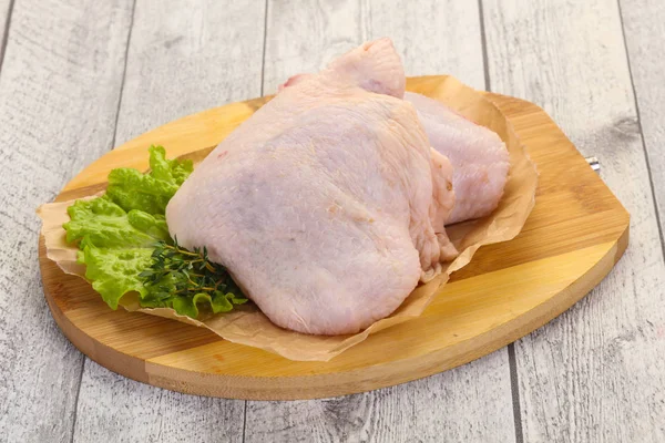 Raw chicken hip Royalty Free Stock Images