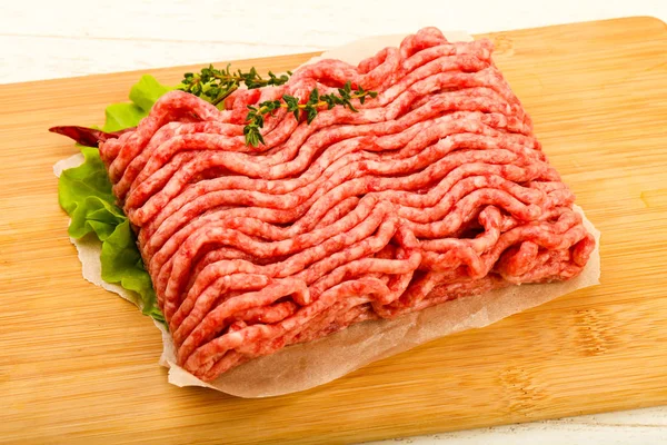 Raw minced beef meat — Stock Photo, Image