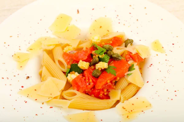 Penne a lazaccal — Stock Fotó