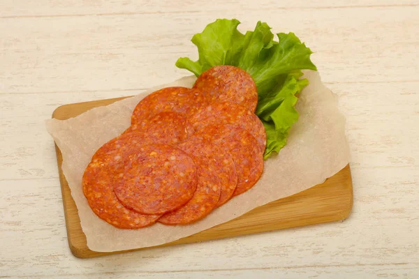 Salchicha de pepperoni —  Fotos de Stock