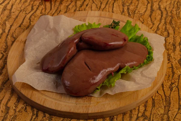 Raw pork kidneys — Stock Image Raw pork kidneys Royalty Free Stock Photos