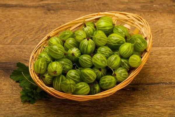 Gooseberry di mangkuk — Stok Foto