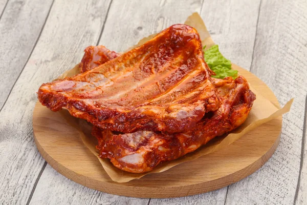 Raw marinated pork ribs — Stock Photo, Image