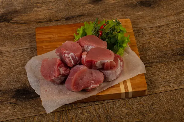 Raw pork tenderloin — Stock Photo, Image