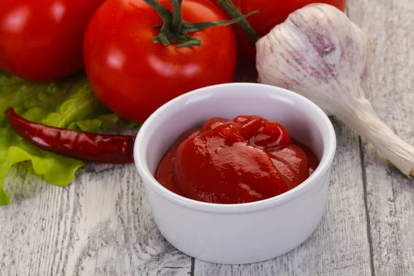 Sauce ketchup tomate — Photo