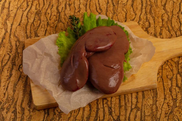 Raw pork kidneys — Stock Image Raw pork kidneys Stock Photo