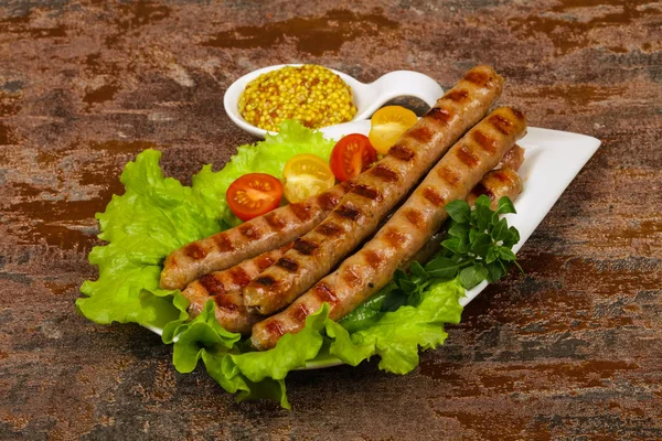 Grilled pork sausages — Stock Photo, Image