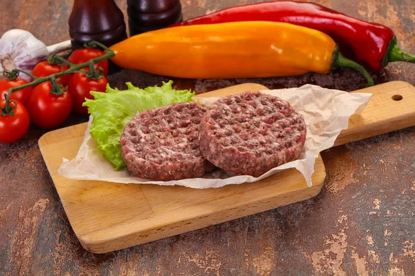 RAW burger kotlett — Stockfoto