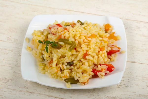 Arroz Mexicano Con Verduras Hierbas — Foto de Stock