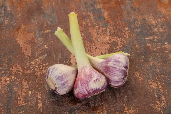 Taze aromalı sarımsak yığını